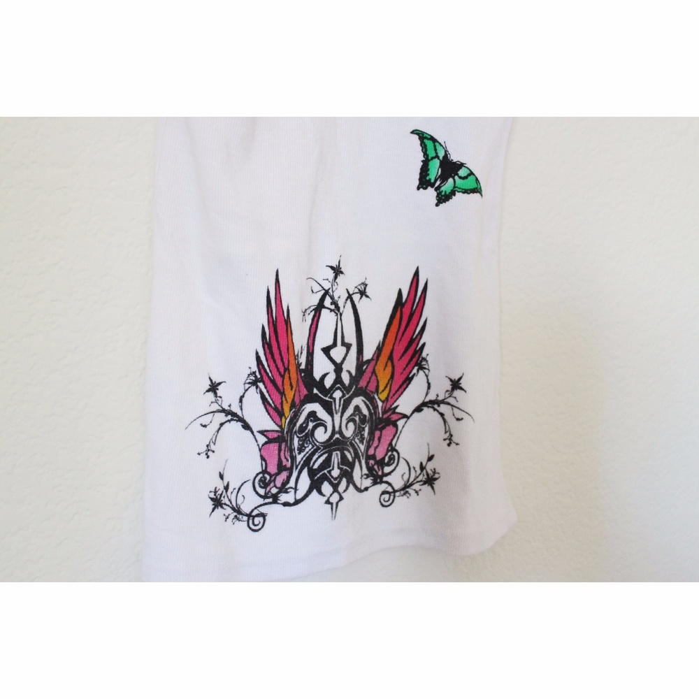 Lipsy Tatoo Jeweled Embellished Ribbed Racerback - Picture 4 of 5